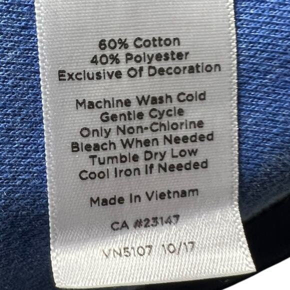 Talbots Women's Royal Blue Cotton Blend Full-Zip Athletic Jacket Size Small - Picture 8 of 8